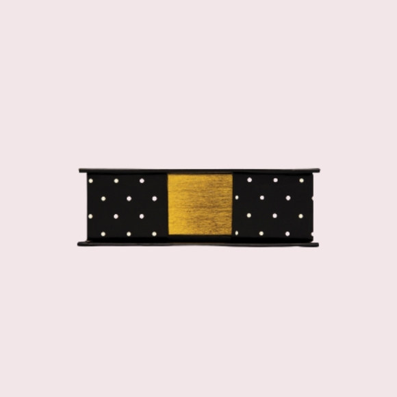 Kate Spade Black Dot Loose Note Holder With Pen - Picture 2 of 5